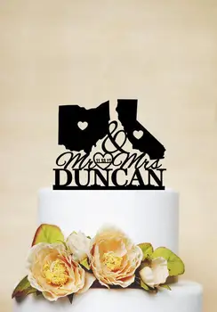 States Wedding Cake topper,Mr & Mrs Cake Topper,Last Name Cake Topper,Map Cake Topper,USA States wedding Theme,Personalized Cake
States Wedding Cake topper,Mr & Mrs Cake Topper,Last Name Cake Topper,Map Cake Topper,USA States wedding Theme,Personalized Cake