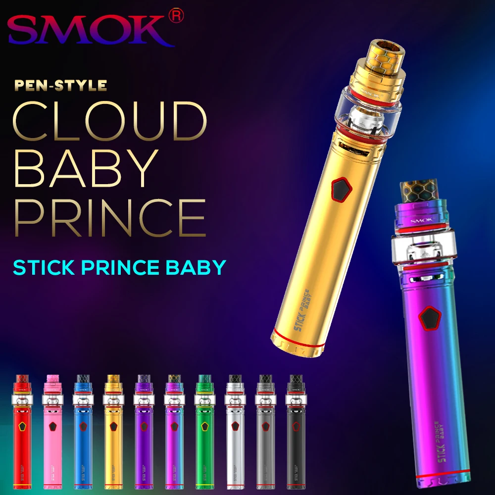 

Vape SMOK Stick Prince Baby Kit Box Mod 2000mAh Battery Pen Style 4.5ml TFV12 Baby Prince Atomizer Electronic E Cigarette Vaper