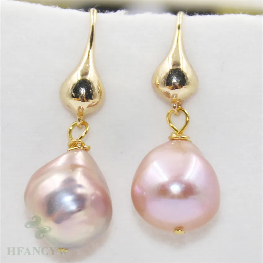 12-14mm Purple Baroque Pearl Earrings Hook No Damage Earbob Wedding Dangler Natural Aurora Gift TwoPin Women Flawless AAA
12-14mm Purple Baroque Pearl Earrings Hook No Damage Earbob Wedding Dangler Natural Aurora Gift TwoPin Women Flawless AAA