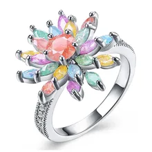 Colorful Flower Rings Hot Sale Jewelry EU & US Fashion Silver Flower Ring Zircon Micro Inlay Ring Women Wholesale Customize
Colorful Flower Rings Hot Sale Jewelry EU & US Fashion Silver Flower Ring Zircon Micro Inlay Ring Women Wholesale Customize