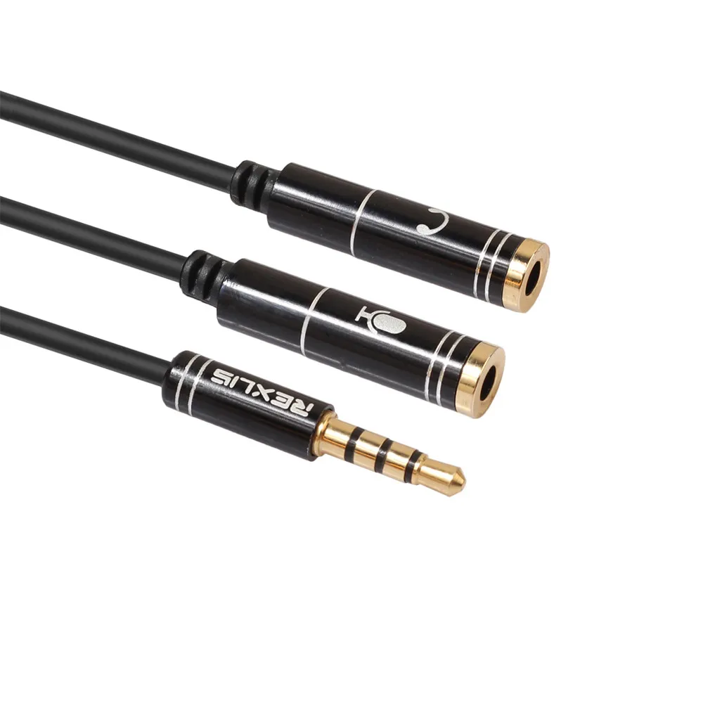 Quality 3.5mm Jack Headphone+Mic Audio Splitter Gold-Plated Aux Extension Adapter Cable Cord for Computer PC Microphone
Quality 3.5mm Jack Headphone+Mic Audio Splitter Gold-Plated Aux Extension Adapter Cable Cord for Computer PC Microphone