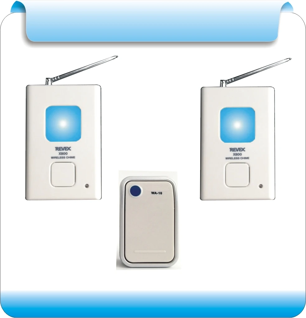 Free shipping VNA-X810 Wireless doorbell household battery does this / waterproof (1 button and 2 bell)
Free shipping VNA-X810 Wireless doorbell household battery does this / waterproof (1 button and 2 bell)