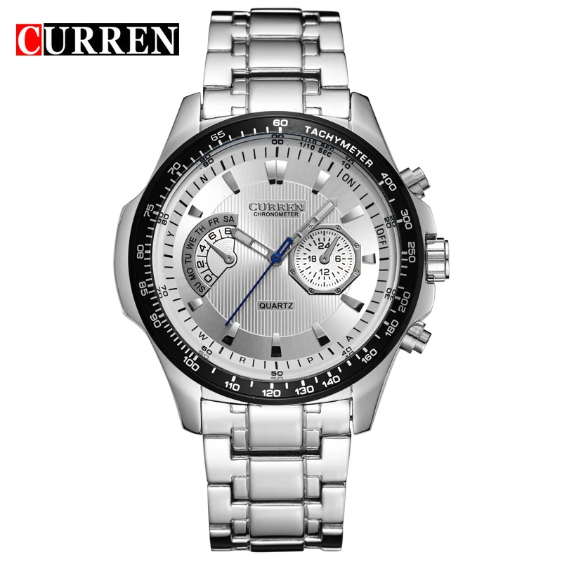 2018 Watches Men Luxury Top Brand CURREN Full Stainless Steel Analog Display Fashion Men's Quartz Watch sport casual Wristwatch
2018 Watches Men Luxury Top Brand CURREN Full Stainless Steel Analog Display Fashion Men's Quartz Watch sport casual Wristwatch