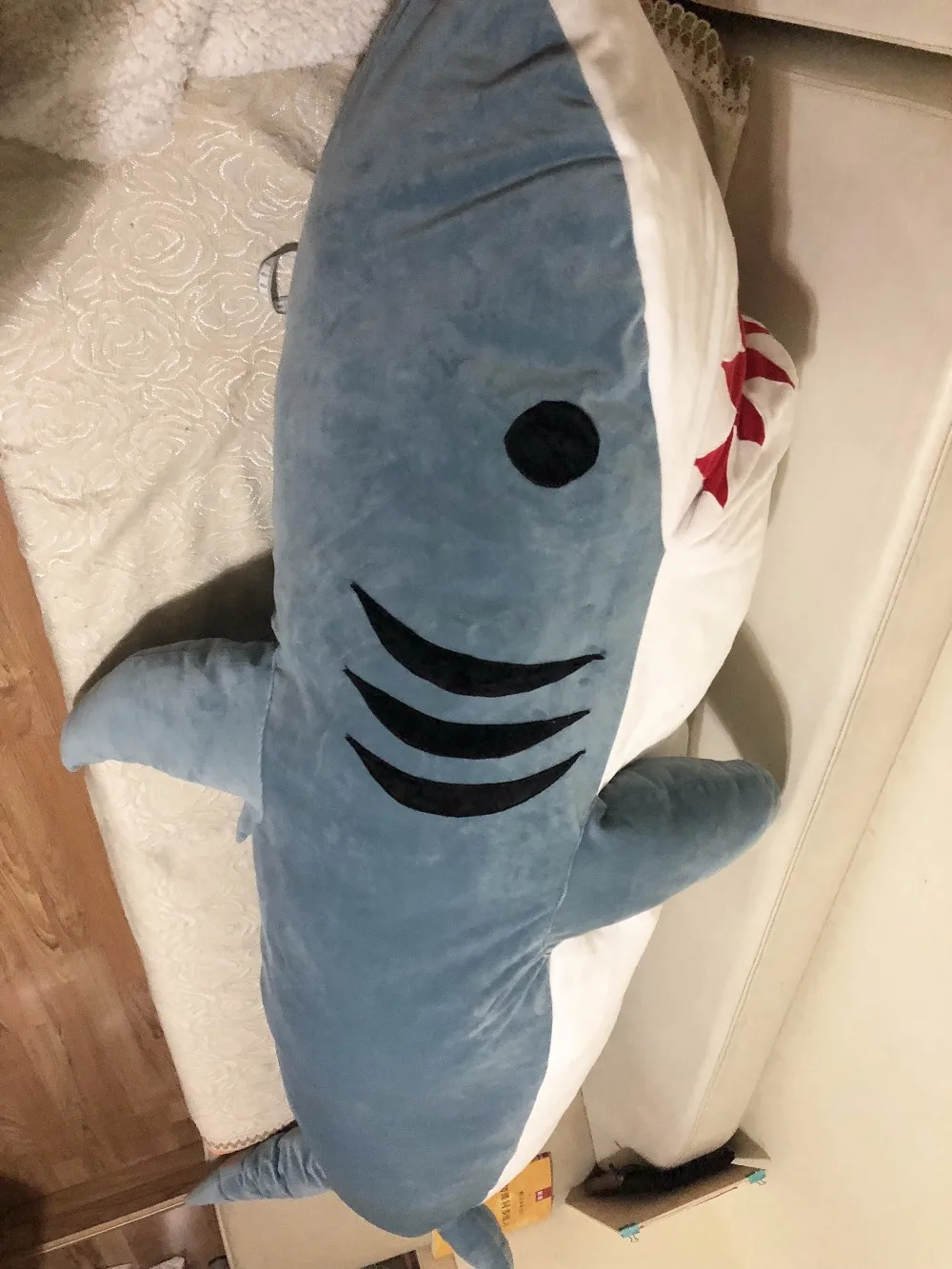 giant stuffed shark sleeping bag