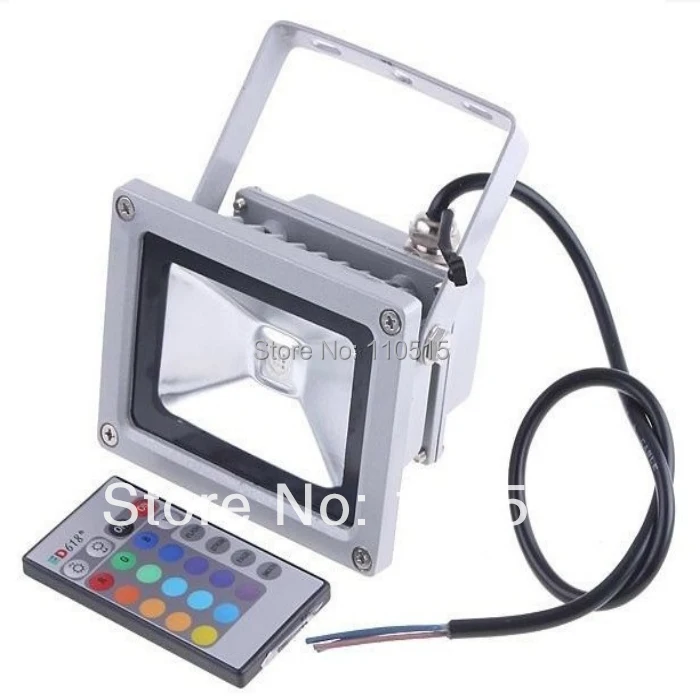 10 шт./лот Водонепроницаемый Вт RGB LED Холодный/теплый белый прожектор Открытый