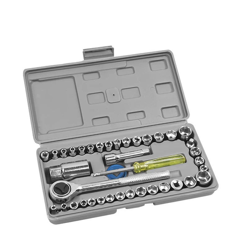 40 PCS Automobile Motorcycle Repair Tool Box Precision Socket Car Wrench Set Sleeve Screwdriver Kit Auto Car Repair Tool Kit
40 PCS Automobile Motorcycle Repair Tool Box Precision Socket Car Wrench Set Sleeve Screwdriver Kit Auto Car Repair Tool Kit