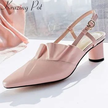 2019 big size concise princess style high heels cow leather square toe buckle strap beauty women dating work leisure sandals L38
2019 big size concise princess style high heels cow leather square toe buckle strap beauty women dating work leisure sandals L38