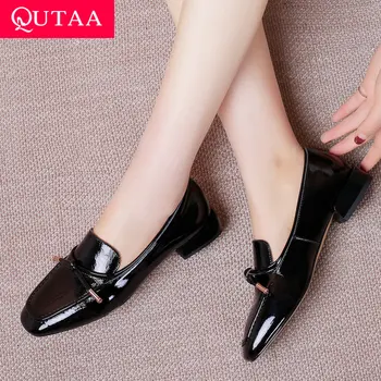 QUTAA 2019 Women Shoes Cow Leather+pu All Match Platform Spring/autumn Square Heel Slip on Casual Ladies Pumps Size 34-42
QUTAA 2019 Women Shoes Cow Leather+pu All Match Platform Spring/autumn Square Heel Slip on Casual Ladies Pumps Size 34-42