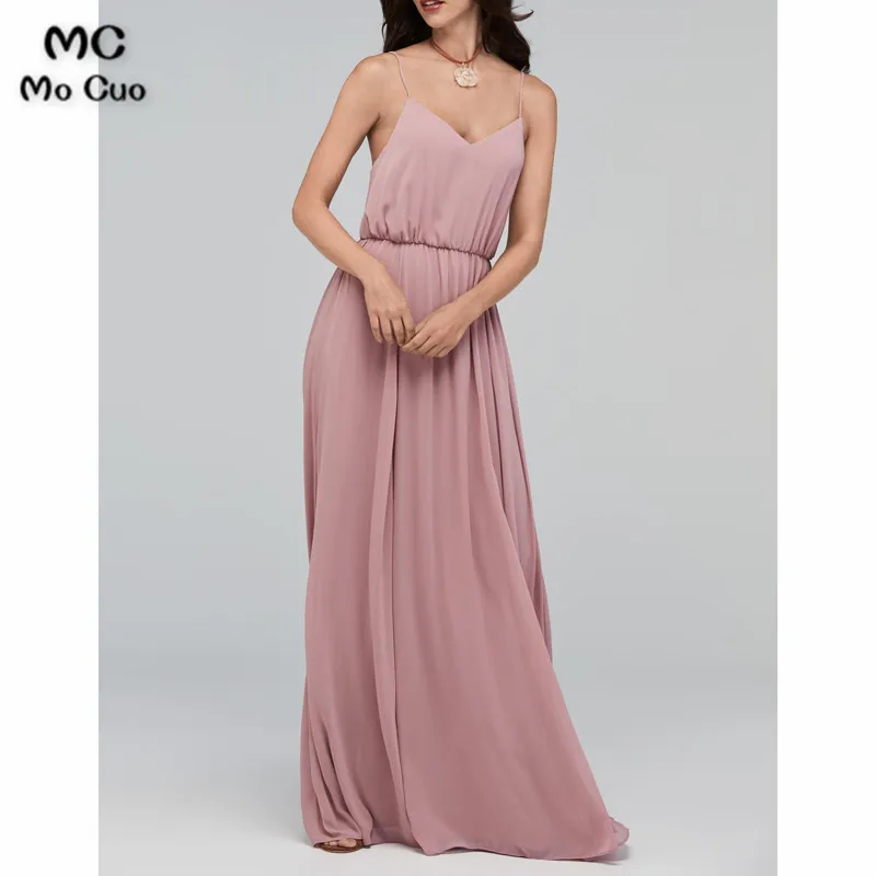 Mocuo 2018 Simple Formal Bridesmaid Dresses Long V-Neck Spaghetti Straps Chiffon Wedding Party Dress Bridesmaid Dress
Mocuo 2018 Simple Formal Bridesmaid Dresses Long V-Neck Spaghetti Straps Chiffon Wedding Party Dress Bridesmaid Dress