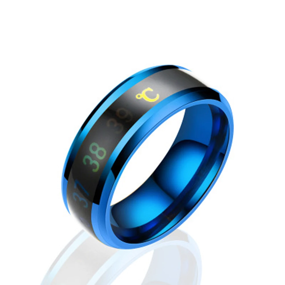 Fashion Intelligent Thermometer Temperature Measuring Ring Stainless Steel Simple Creative Couple Wedding Jewelry
Fashion Intelligent Thermometer Temperature Measuring Ring Stainless Steel Simple Creative Couple Wedding Jewelry