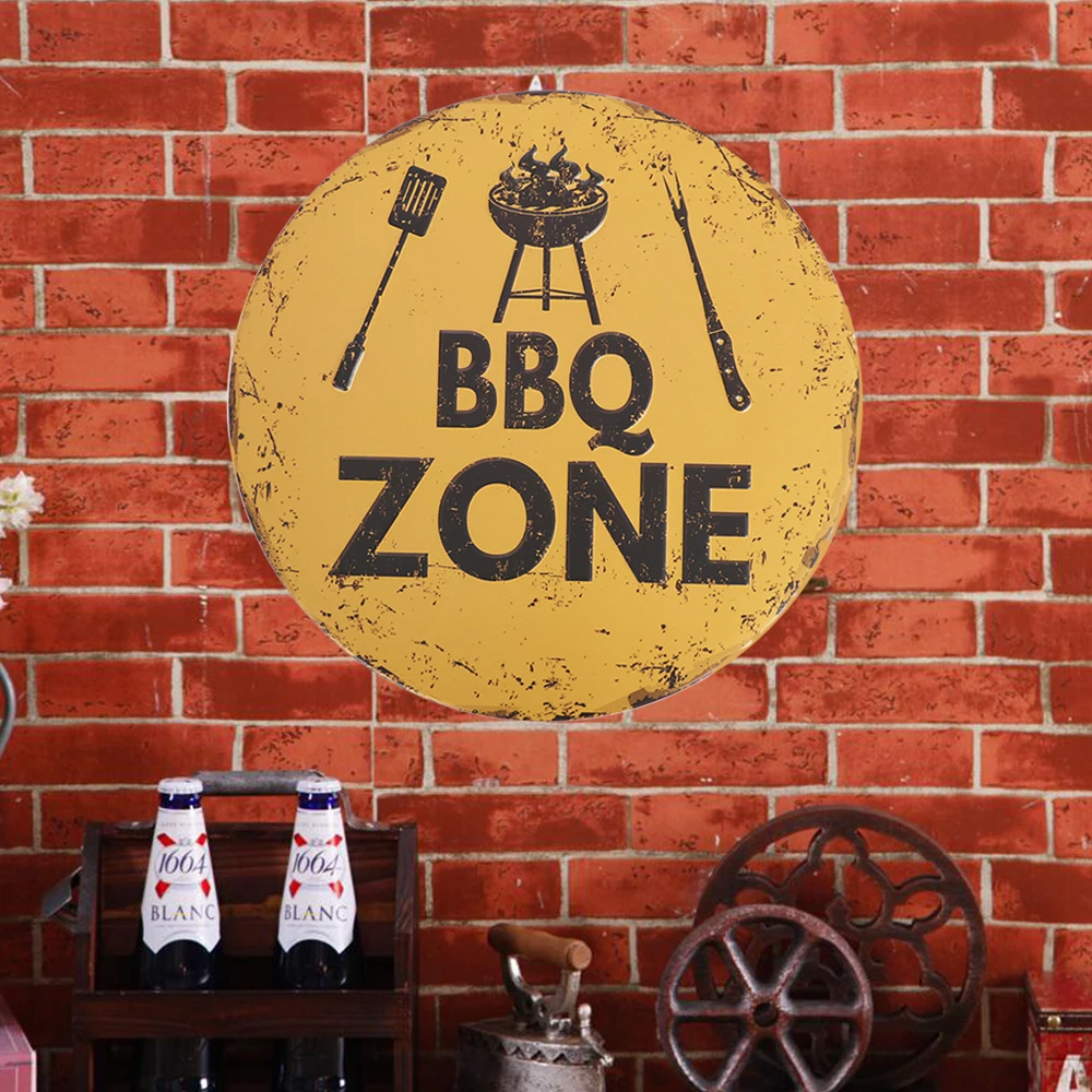 1PC Vintage Metal Sign Round Plate Wall Poster BBQ Zone Shabby Chic Tin Plaques Cafe Shop Metal Plates Home Bar Pub Wall Posters
1PC Vintage Metal Sign Round Plate Wall Poster BBQ Zone Shabby Chic Tin Plaques Cafe Shop Metal Plates Home Bar Pub Wall Posters