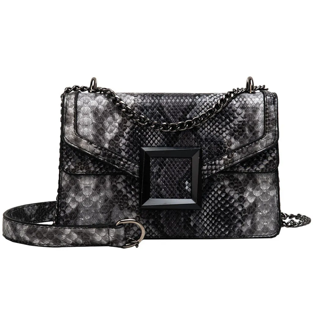 Snake Print Shoulder Bag Vintage Crossbody Women's Square Bags Serpentine Leather Crossbody Flap Bags Chain Handbag кошелек T
Snake Print Shoulder Bag Vintage Crossbody Women's Square Bags Serpentine Leather Crossbody Flap Bags Chain Handbag кошелек T