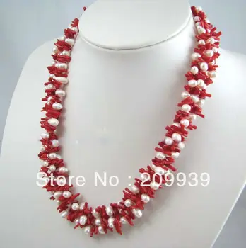 huij 00168 necklace 3 strands red coral stick chip beads mixed pearls 22 discount 40%
huij 00168 necklace 3 strands red coral stick chip beads mixed pearls 22 discount 40%
