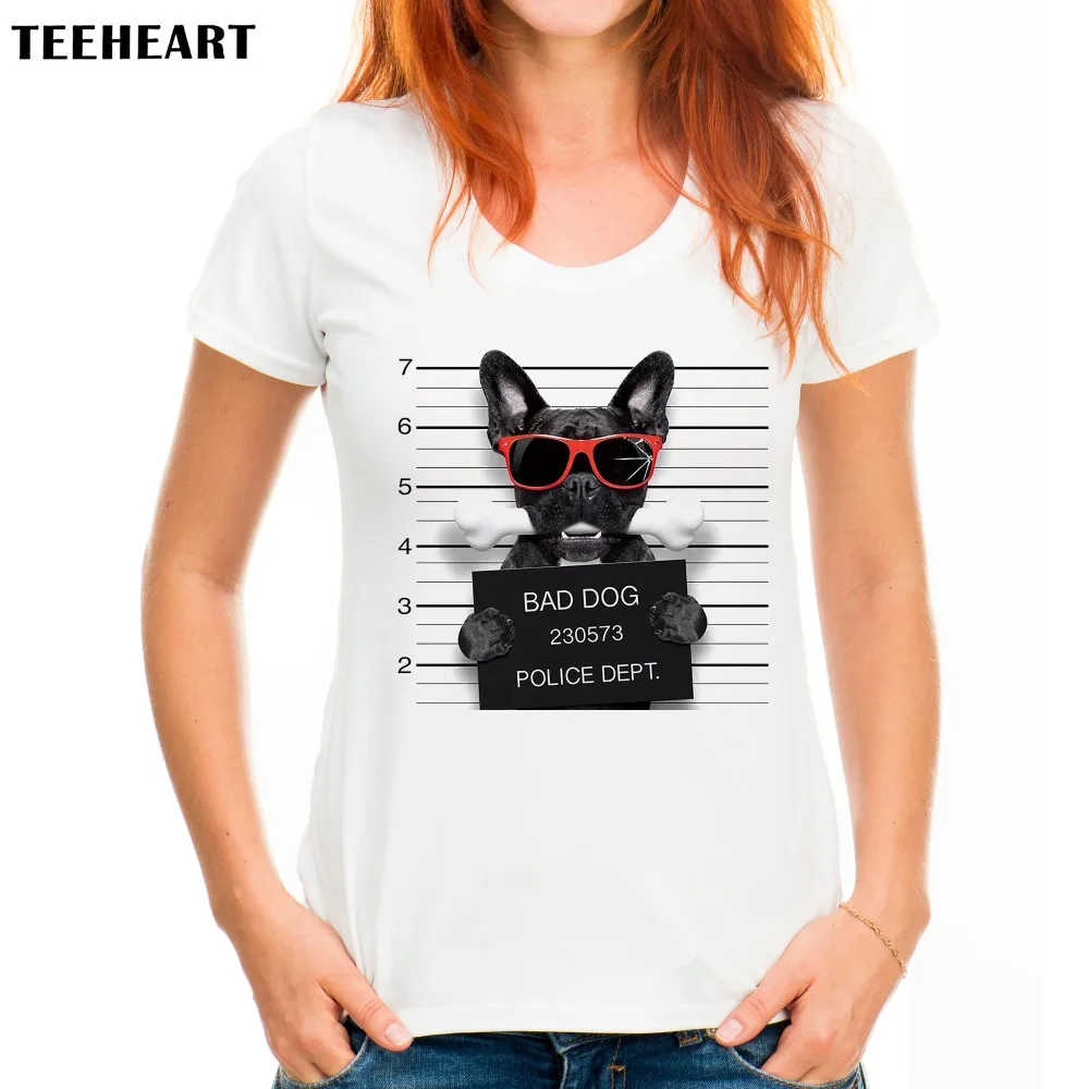 TEEHEART Women Fashion French Bulldog Design T shirt Novelty Tops Lady bad pug Printed Short Sleeve Tees px565
TEEHEART Women Fashion French Bulldog Design T shirt Novelty Tops Lady bad pug Printed Short Sleeve Tees px565