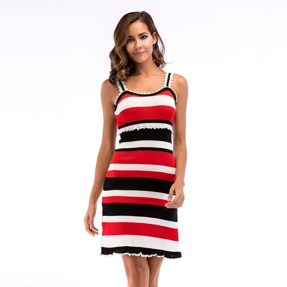 YYFS 2019 New Women Summer Stripe Bodycon Dress Vestidos Sexy Ladies Mini Dress Plain Jersey Stretch Basic Dress High Quality
YYFS 2019 New Women Summer Stripe Bodycon Dress Vestidos Sexy Ladies Mini Dress Plain Jersey Stretch Basic Dress High Quality