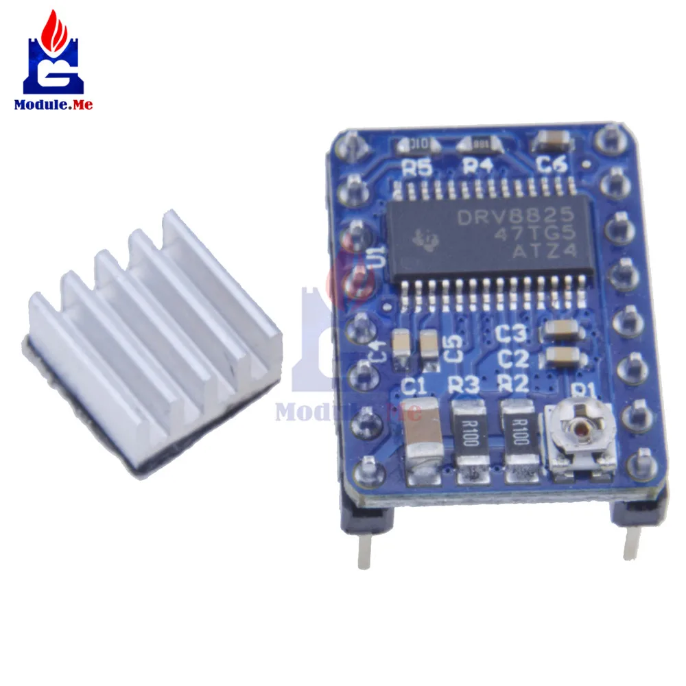 DRV8825 DRV 8825 Stepper Motor Driver 3D Printer Parts Ramps 1.4 StepStick Reprap 4 PCB Module Replace A4988 With Heatsink 3.3V
DRV8825 DRV 8825 Stepper Motor Driver 3D Printer Parts Ramps 1.4 StepStick Reprap 4 PCB Module Replace A4988 With Heatsink 3.3V