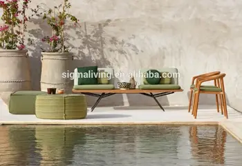 Clean, contemporary design outdoor furniture wood stainless steel garden sofa set
Clean, contemporary design outdoor furniture wood stainless steel garden sofa set