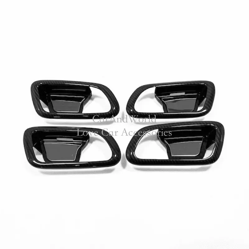 

ABS Carbon Fiber Interior Door Handle Bowl Frame Cover Trims For Jeep Grand Cherokee 2014 2015 2016 2017 2018 Car Accessories