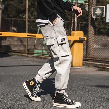 Spring Winter Hip Hop Black Cargo Pants Men Casual Long Military Trousers Streetwear Harem Mens Joggers Pants Pantaloni Uomo
Spring Winter Hip Hop Black Cargo Pants Men Casual Long Military Trousers Streetwear Harem Mens Joggers Pants Pantaloni Uomo