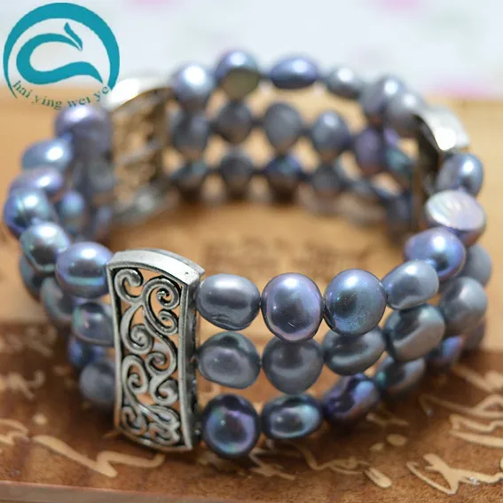 Unique 100% Natural Freshwater Pearl Bracelet AA 8-9MM Black Color Real Pearl Jewellery Elastic Bracelet,Woman Fine Jewellery
Unique 100% Natural Freshwater Pearl Bracelet AA 8-9MM Black Color Real Pearl Jewellery Elastic Bracelet,Woman Fine Jewellery