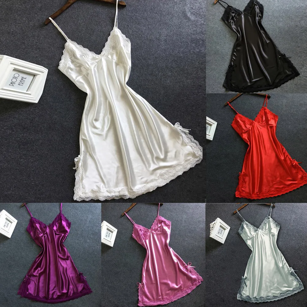 Plus Size Night Dress Nightgown Sexy Nightwear Lace Patchwork Camisola Lingerie Nighty Silk Dress Sleep Wear Nightdress Clothes
Plus Size Night Dress Nightgown Sexy Nightwear Lace Patchwork Camisola Lingerie Nighty Silk Dress Sleep Wear Nightdress Clothes