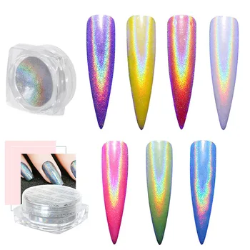1 Box Nail Holographic Mirror Effect Powder Chrome Pigment Powder Enamel Gel Laser Silver Mirror Effect Metal Powder
1 Box Nail Holographic Mirror Effect Powder Chrome Pigment Powder Enamel Gel Laser Silver Mirror Effect Metal Powder