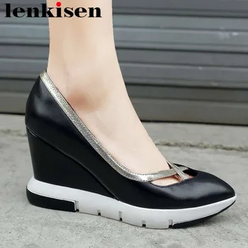 2019 new arrival genuine leather slip on natural leather oxford pointed toe wedges high heels elegant lady leisure pumps L78
2019 new arrival genuine leather slip on natural leather oxford pointed toe wedges high heels elegant lady leisure pumps L78