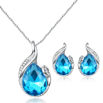 Fashion crystal jewelry set teardrop drop necklace earring set
Fashion crystal jewelry set teardrop drop necklace earring set