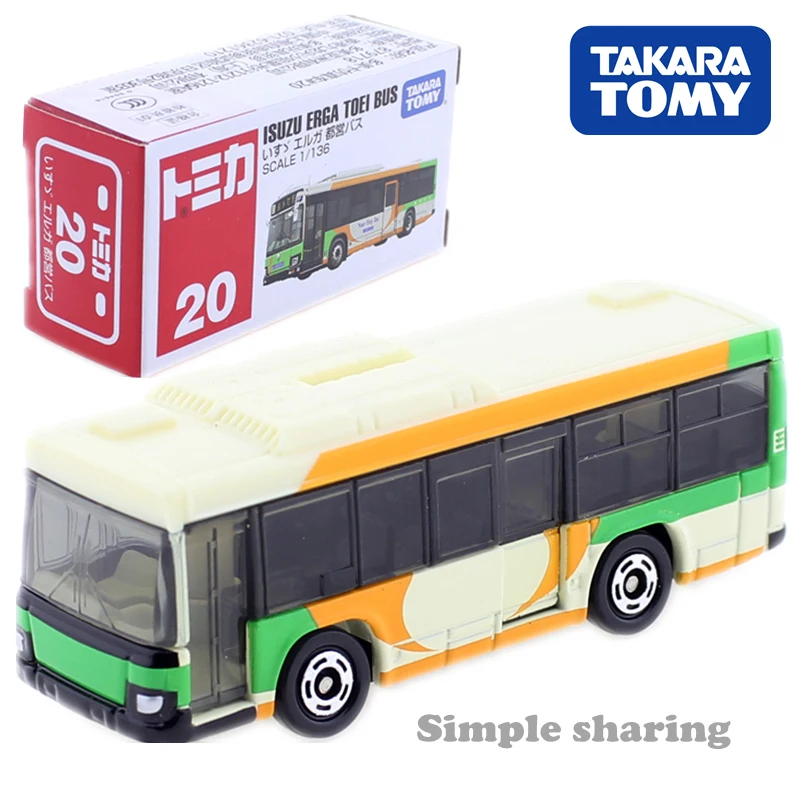TAKARA tomy TOMICA No.20 ISUZU ERGA TOEI BUS model kit Diecast miniature baby toys for children funny magic kids dolls
TAKARA tomy TOMICA No.20 ISUZU ERGA TOEI BUS model kit Diecast miniature baby toys for children funny magic kids dolls