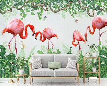 beibehang wallpaper for kids room Custom 3d bedroom mural flamingo green leaves butterfly home interior sofa background wall
beibehang wallpaper for kids room Custom 3d bedroom mural flamingo green leaves butterfly home interior sofa background wall