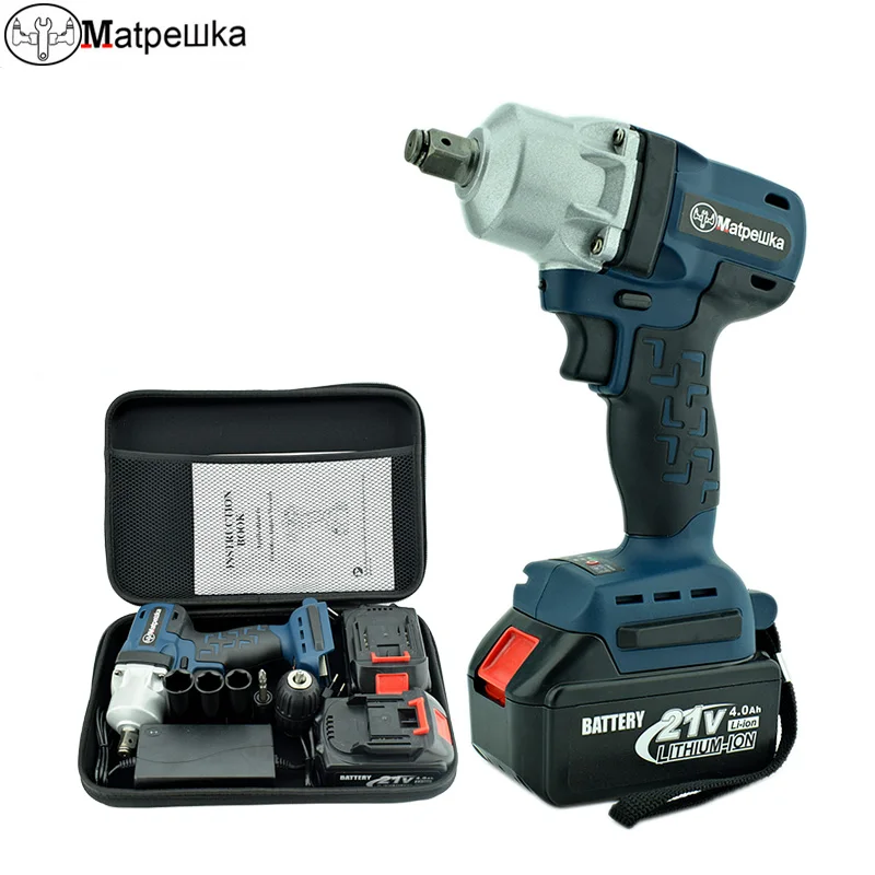 Cordless Electric Wrench 21V Lithium Battery Brushless Impact Electric Wrench 4.0Ah Industrial Grade Rechargeable Power Tools
Cordless Electric Wrench 21V Lithium Battery Brushless Impact Electric Wrench 4.0Ah Industrial Grade Rechargeable Power Tools
