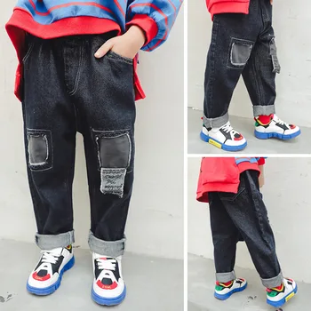 Children boys Girls Broken Hole Pants Embroidered Clothing Spring Autumn New Fashion Kids High Quality letter Jeans
Children boys Girls Broken Hole Pants Embroidered Clothing Spring Autumn New Fashion Kids High Quality letter Jeans