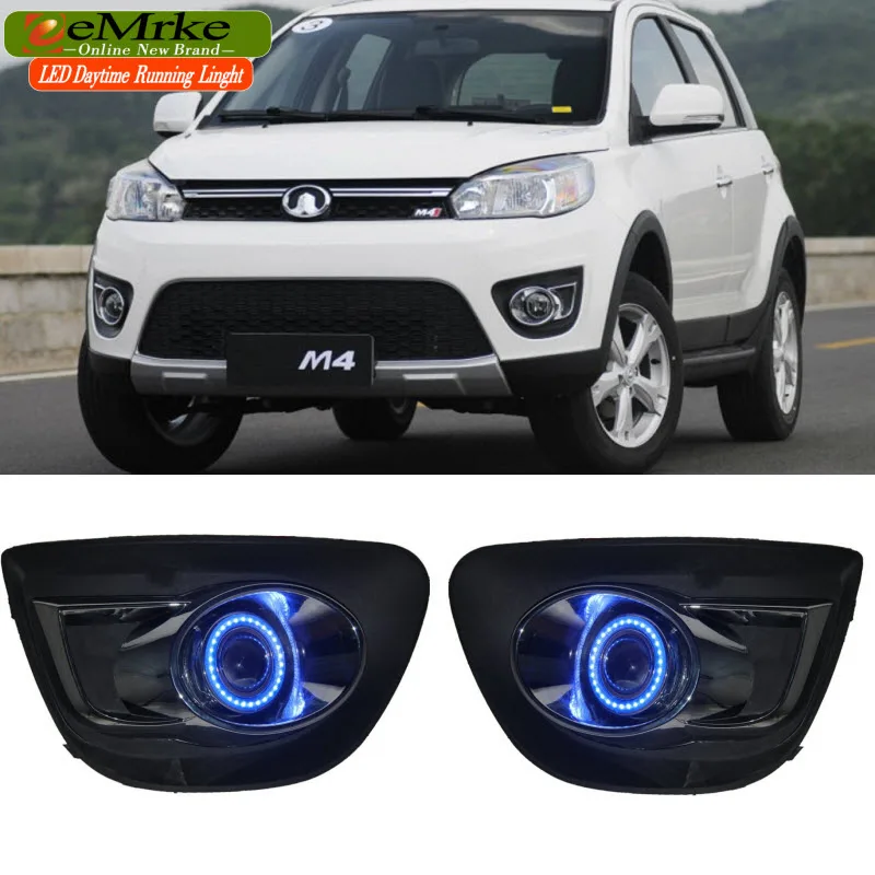 EEMRKE 2in1 Fog Lights Lamp For Great Wall Haval M4 Halogen Bulbs H3 55W LED Angel Eye DRL Daytime Running Light
EEMRKE 2in1 Fog Lights Lamp For Great Wall Haval M4 Halogen Bulbs H3 55W LED Angel Eye DRL Daytime Running Light
