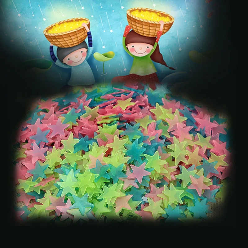 100PCS Luminous Star Stickers Glow In The Dark Stars Bedroom Sofa Fluorescent Painting Toys Luminous Sticker For Kids Baby Room
100PCS Luminous Star Stickers Glow In The Dark Stars Bedroom Sofa Fluorescent Painting Toys Luminous Sticker For Kids Baby Room