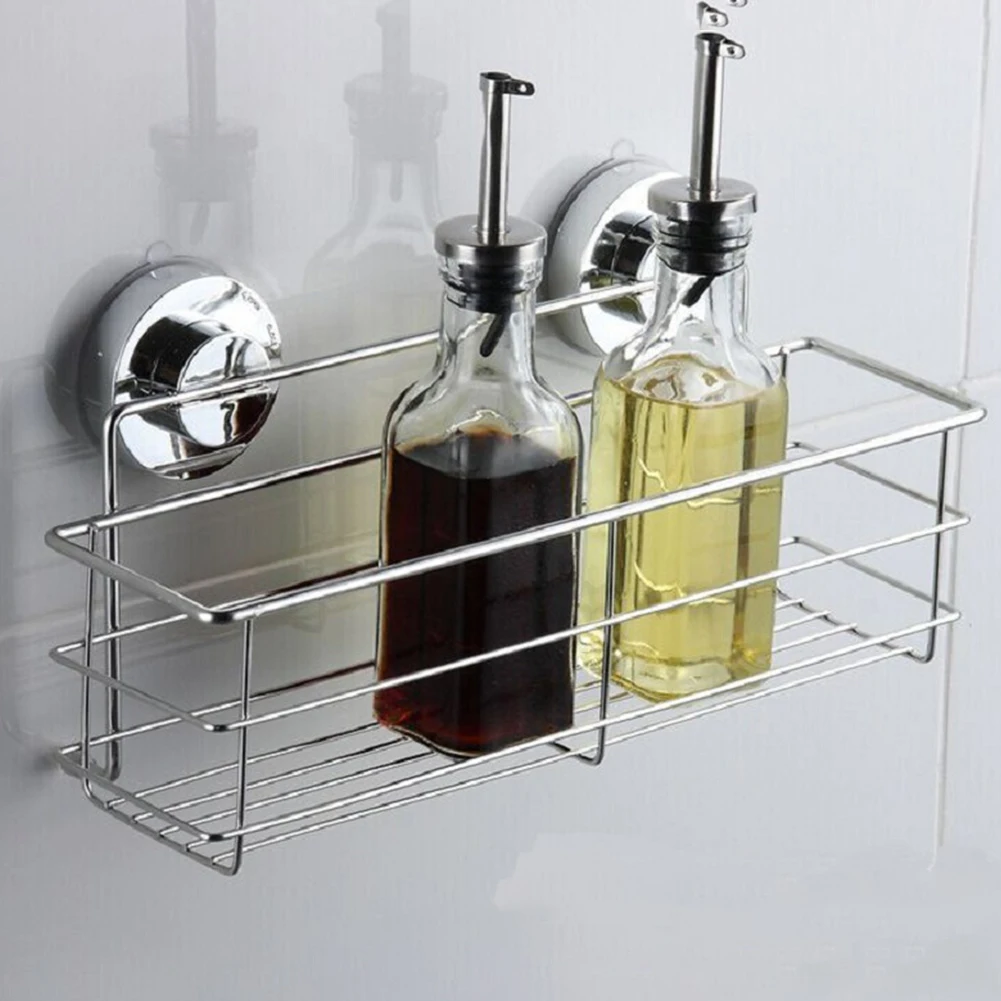 Shower Shelf Home Makeup Bathroom Supplies Modern Storage Rack Waterproof Suction Cup Stainless Steel Holder
Shower Shelf Home Makeup Bathroom Supplies Modern Storage Rack Waterproof Suction Cup Stainless Steel Holder