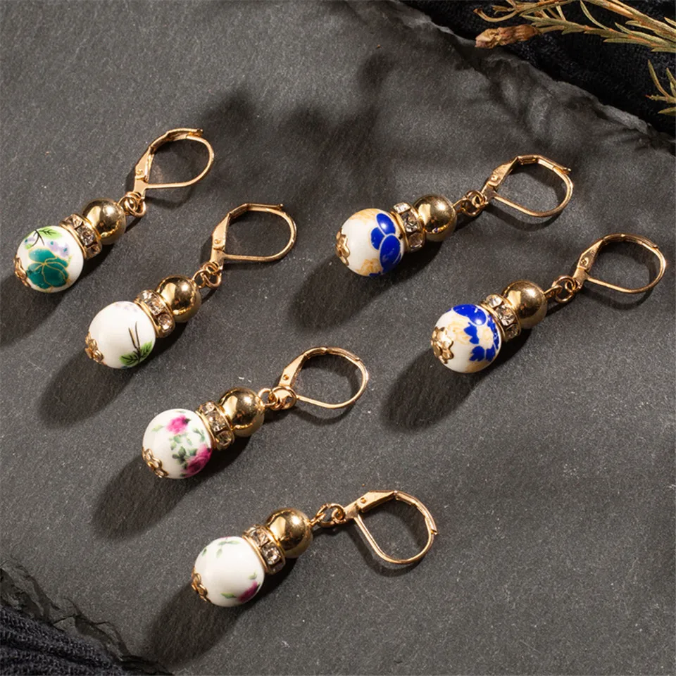 Ethnic Colorful Ceramic Water Drop Earrings for women Vintage Charm Chinese style Long tassel Ear clip jewelry Accessories
Ethnic Colorful Ceramic Water Drop Earrings for women Vintage Charm Chinese style Long tassel Ear clip jewelry Accessories