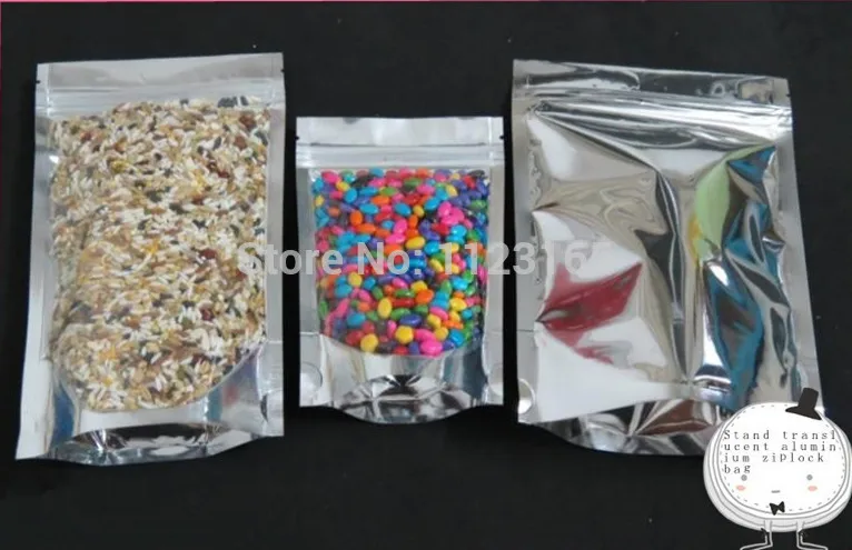 18x26cm,100X Reusable Stand up Translucent Aluminium foil Bag Zip Lock Grip seal /Silver mylar foil almonds pouch front clear
18x26cm,100X Reusable Stand up Translucent Aluminium foil Bag Zip Lock Grip seal /Silver mylar foil almonds pouch front clear