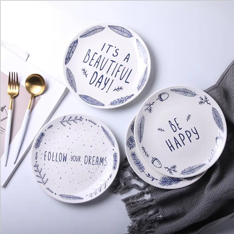 8 Inch Creative Euro Design Ceramic Plate Porcelain Beef Dishes Dessert Dish Fruit Plate Cake Tray Food Dinnerware 1pc
8 Inch Creative Euro Design Ceramic Plate Porcelain Beef Dishes Dessert Dish Fruit Plate Cake Tray Food Dinnerware 1pc