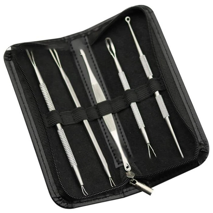 New Arrival 5pcs Face Care Skin Remover Kit Blackhead Blemish Acne Pimple Extractor Stainless Needles Tool Kit Face Cleanser
New Arrival 5pcs Face Care Skin Remover Kit Blackhead Blemish Acne Pimple Extractor Stainless Needles Tool Kit Face Cleanser