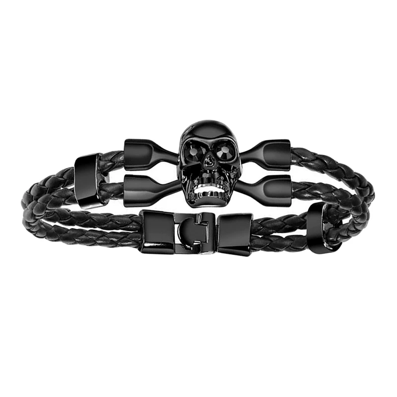 Black Friday Vintage Skull Bracelets Bangles Hand Made Top Quality Leather Charm Skeleton Chain Jewelry Hombre Pulseras
Black Friday Vintage Skull Bracelets Bangles Hand Made Top Quality Leather Charm Skeleton Chain Jewelry Hombre Pulseras