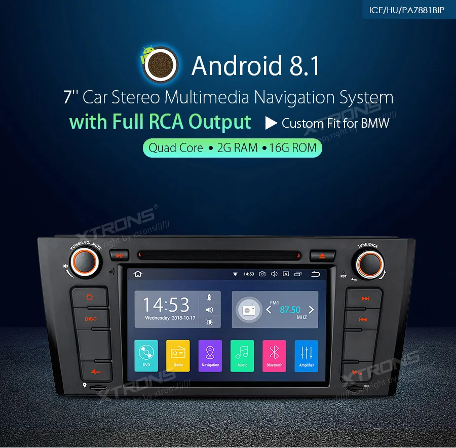 7" Android 8.1 Car Multimedia DVD GPS Radio full RCA OBD DAB for BMW E81 2007-2011 E82 2007-2013 E88 2007 2008 2009 2010-2014
7" Android 8.1 Car Multimedia DVD GPS Radio full RCA OBD DAB for BMW E81 2007-2011 E82 2007-2013 E88 2007 2008 2009 2010-2014