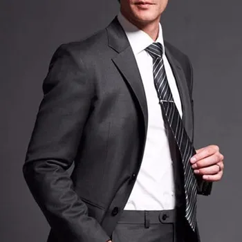 High Quality Two Button Dark Grey Groom Tuxedos men suit Wedding Suits Prom Bridegroom (Jacket+Pants) wedding clothes
High Quality Two Button Dark Grey Groom Tuxedos men suit Wedding Suits Prom Bridegroom (Jacket+Pants) wedding clothes