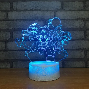 Super Mario Bros 3D LED RGB Night Light 7 Color Change Desk Light Action Figures 225 Boys Girls Christmas Toys
Super Mario Bros 3D LED RGB Night Light 7 Color Change Desk Light Action Figures 225 Boys Girls Christmas Toys