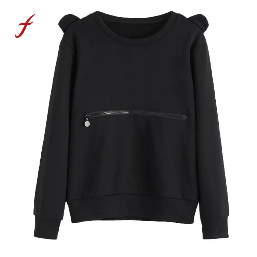 feitong Women Round Neck Zippered Crew Neck Sweatshirt Long Sleeve Shirt Blouse Tops Long Sleeve Shirt Blouse Tops #3
feitong Women Round Neck Zippered Crew Neck Sweatshirt Long Sleeve Shirt Blouse Tops Long Sleeve Shirt Blouse Tops #3
