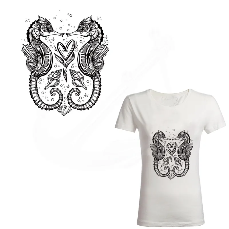 2017 New Europe style Hippocampus patches girl T-shirt Dresses Sweater thermal transfer Patch for clothing
2017 New Europe style Hippocampus patches girl T-shirt Dresses Sweater thermal transfer Patch for clothing