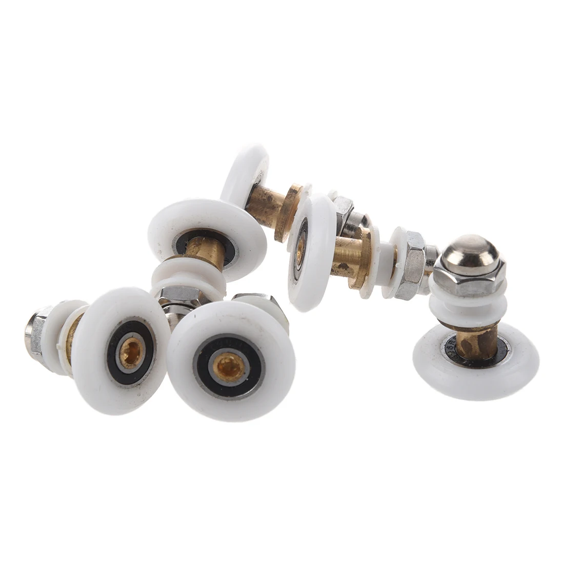 Image 6 pcs grinding wheels, Shower door roller 27mm Wheel diameter