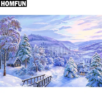 HOMFUN Full Square/Round Drill 5D DIY Diamond Painting "Snow scenic" 3D Embroidery Cross Stitch 5D Decor Gift A00325
HOMFUN Full Square/Round Drill 5D DIY Diamond Painting "Snow scenic" 3D Embroidery Cross Stitch 5D Decor Gift A00325