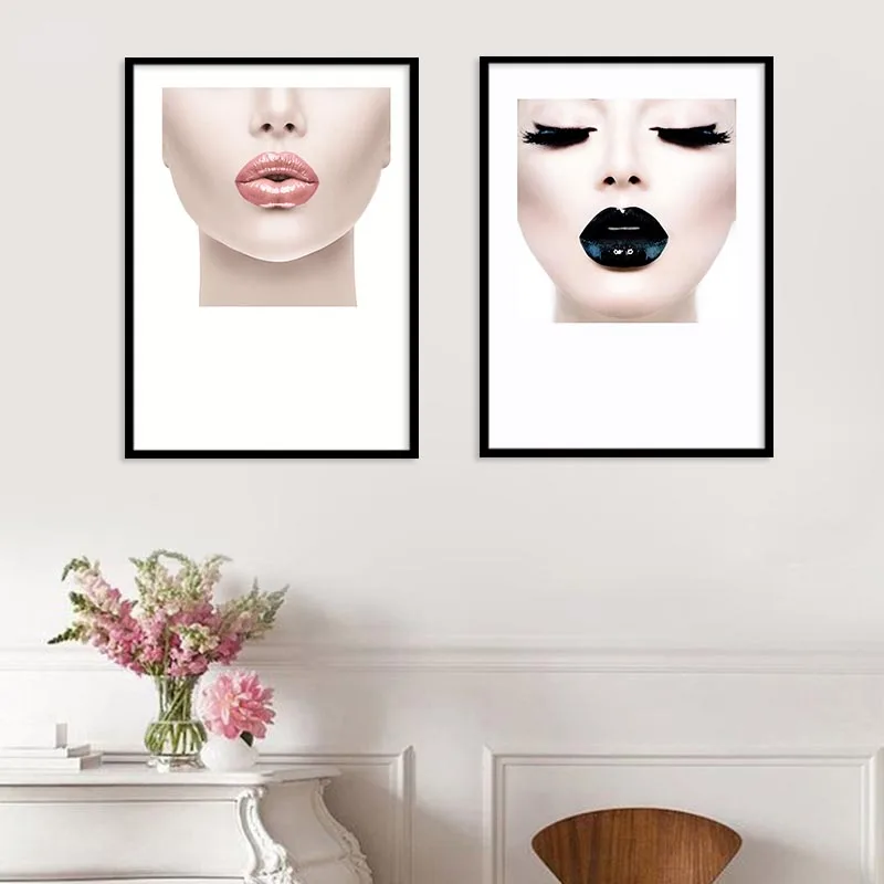 Modern Minimalist Salon Canvas Painting Wall Pictures Lips Eyelash Face Contour Poster for Living Room Home Decor No Frame
Modern Minimalist Salon Canvas Painting Wall Pictures Lips Eyelash Face Contour Poster for Living Room Home Decor No Frame