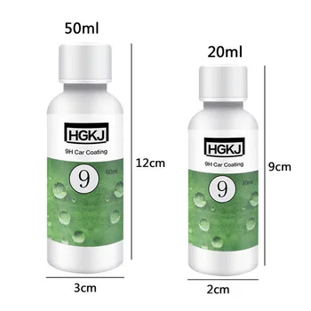 

Do Promotion! Newest 20/50ml 9H Car Coating HGKJ-9 Paint Sealant Anti Scratch Auto Exterior Care Hydrophobic Coating