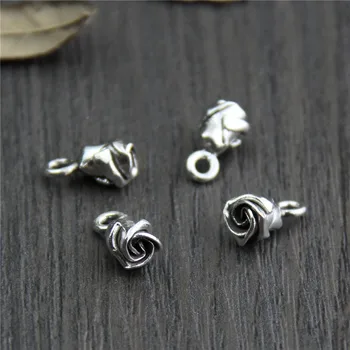 Real 925 Sterling Silver 3D Rose Charm Pendant Suit DIY Earrings Bracelet Pendant Necklace Fine Jewelry Accessories Findings
Real 925 Sterling Silver 3D Rose Charm Pendant Suit DIY Earrings Bracelet Pendant Necklace Fine Jewelry Accessories Findings